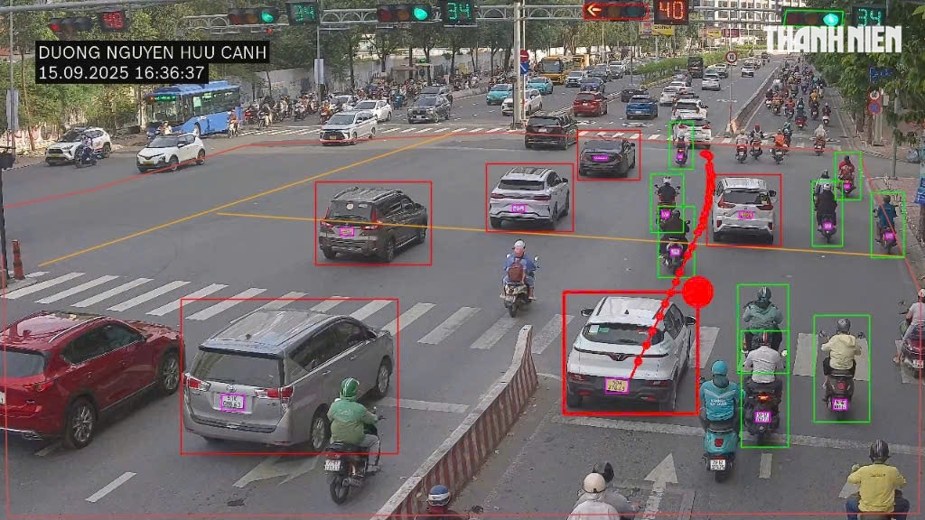 Danh s&aacute;ch lỗi vi phạm camera AI đường Nguyễn Hữu Cảnh 'soi': T&agrave;i xế kh&ocirc;ng ngờ - Ảnh 1.