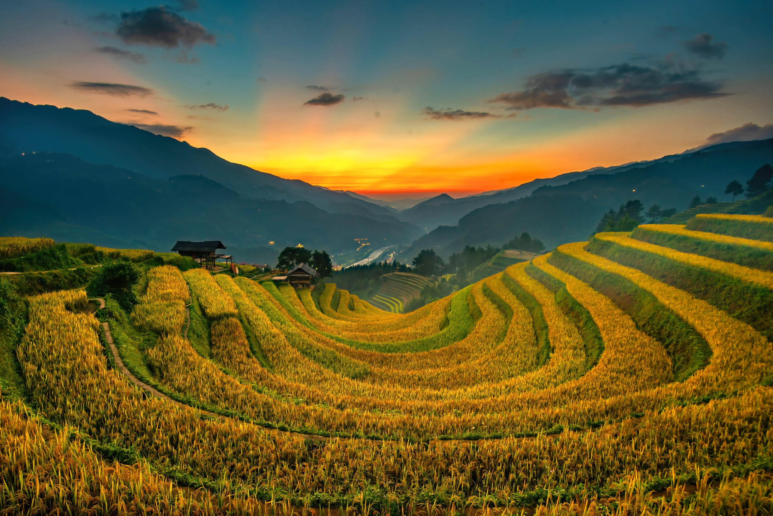 Đẹp nao lòng bức tranh mùa lúa chín ở Mù Cang Chải- Ảnh 4. Đẹp nao lòng bức tranh mùa lúa chín ở Mù Cang Chải- Ảnh 4.