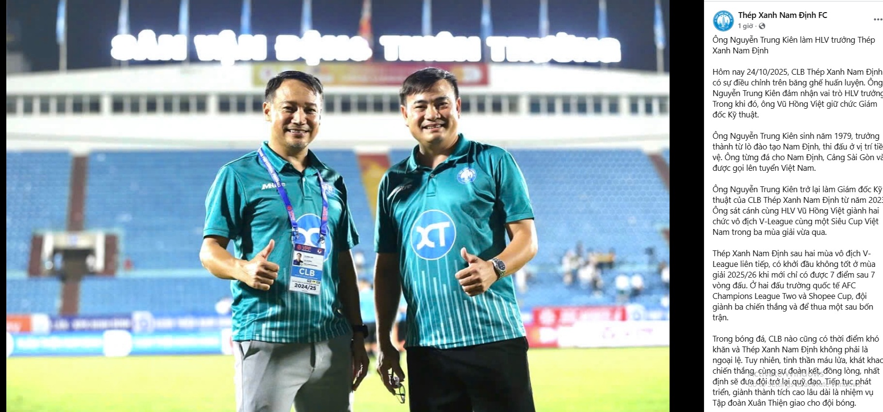 Hành trình đưa CLB Nam Định l…