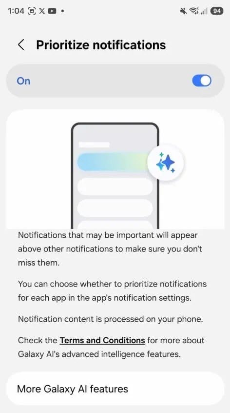 One UI 8.5 sắp có tính năng 'ưu tiên thông báo' giống hệt iOS - Ảnh 1. One UI 8.5 sắp có tính năng 'ưu tiên thông báo' giống hệt iOS - Ảnh 1.