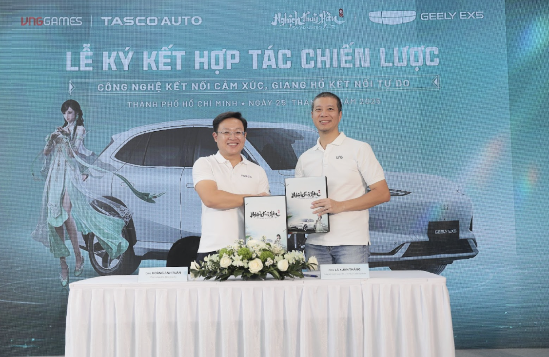 VNGGames và Tasco Auto ký kết hợp tác chiến lược ra mắt game Nghịch Thủy Hàn - Ảnh 1.