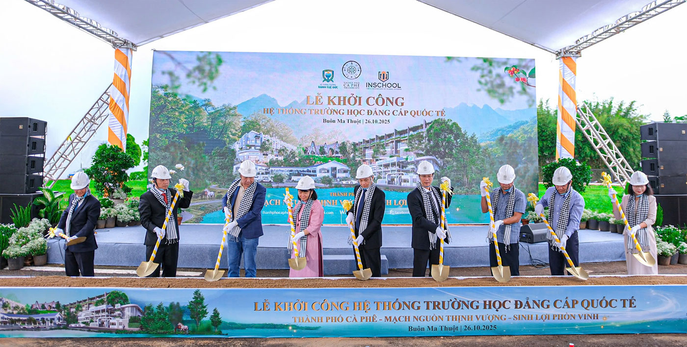 Trung Nguyên Legend khởi công hệ thống trường học tiêu chuẩn quốc tế- Ảnh 1. Trung Nguyên Legend khởi công hệ thống trường học tiêu chuẩn quốc tế- Ảnh 1.