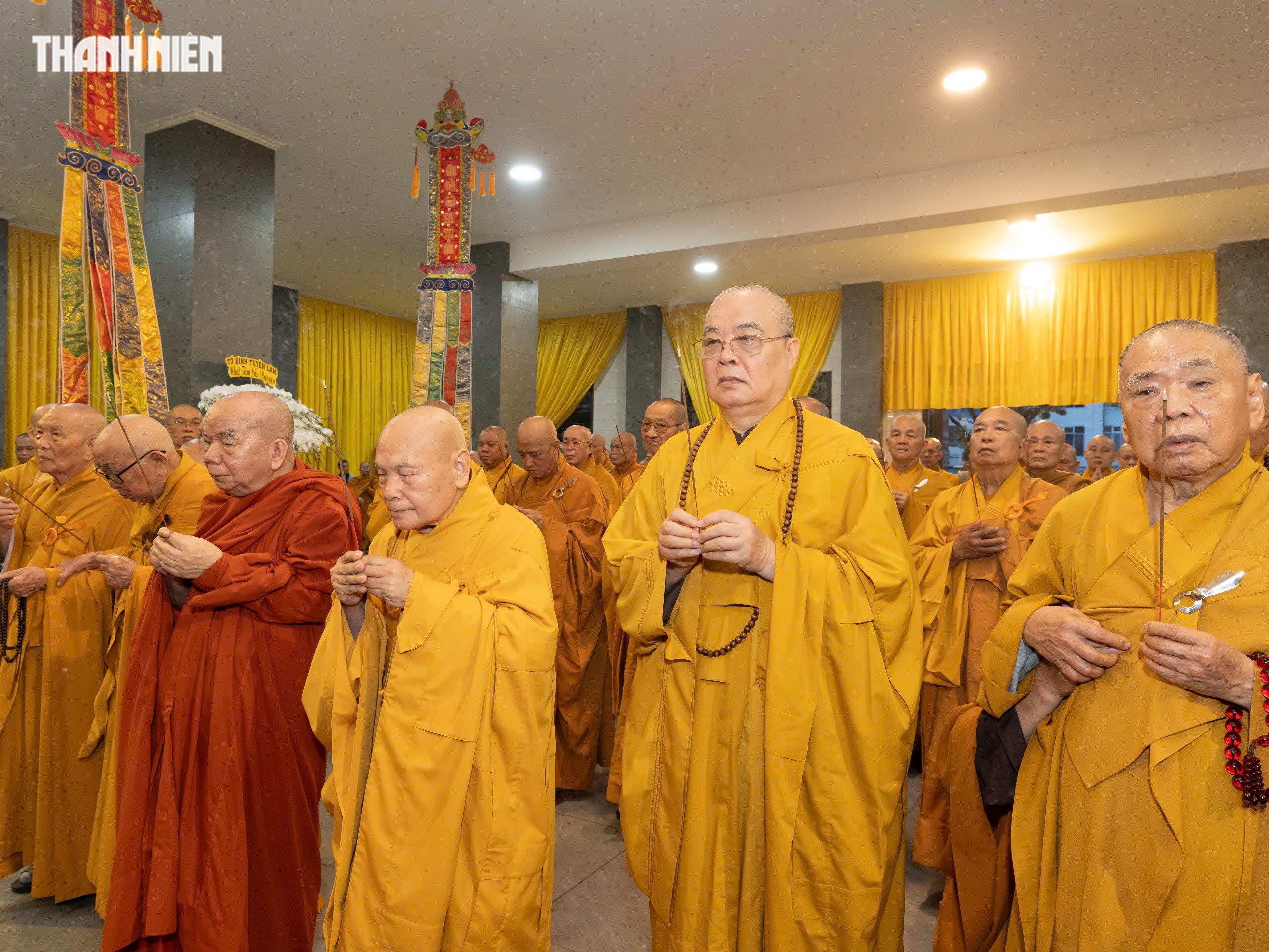 Lễ truy niệm trưởng lão hòa thượng Thích Thiện Tánh tại chùa Phổ Quang - Ảnh 4.