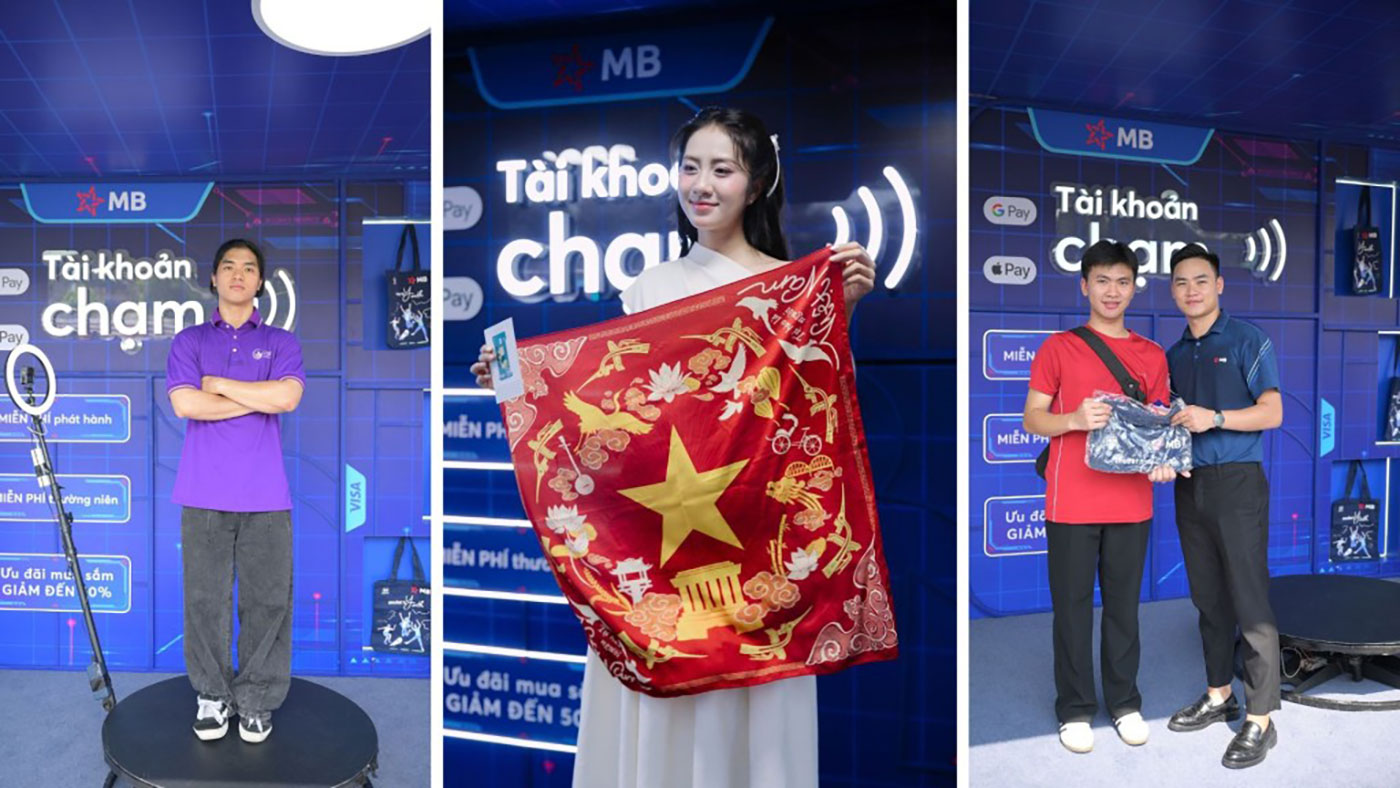 Hàng ngàn sinh viên xếp hàng để ‘chạm’ loạt công nghệ thanh toán của MB- Ảnh 2. Hàng ngàn sinh viên xếp hàng để ‘chạm’ loạt công nghệ thanh toán của MB- Ảnh 2.