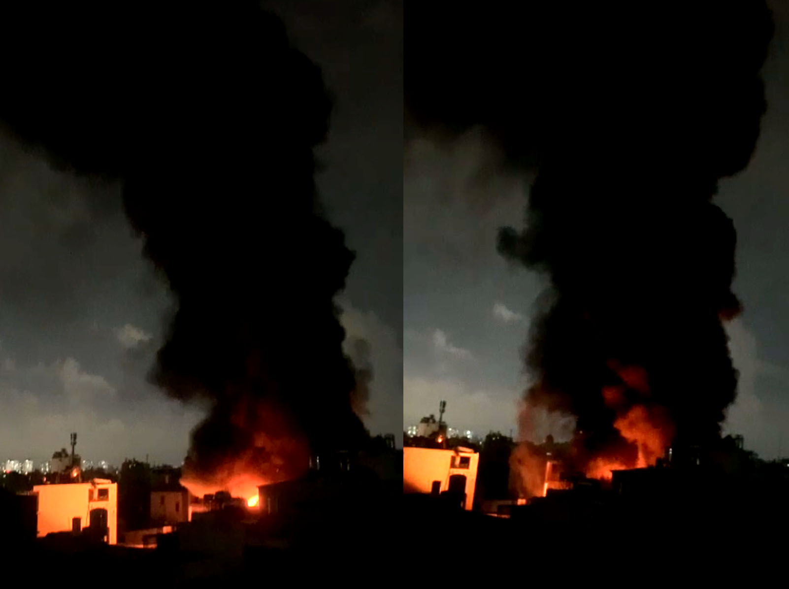 Cháy kho bao bì nhựa, khói đen bao trùm khu dân cư ở TP.HCM- Ảnh 1. Cháy kho bao bì nhựa, khói đen bao trùm khu dân cư ở TP.HCM- Ảnh 1.