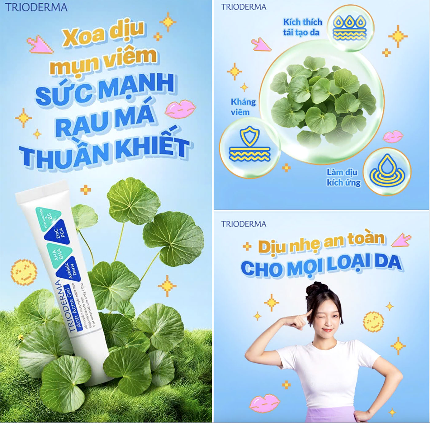 Bật mí thành phần ‘dịu nhẹ, lành tính’ mà chăm sóc da mụn hiệu quả trong Trioderma- Ảnh 2. Bật mí thành phần ‘dịu nhẹ, lành tính’ mà chăm sóc da mụn hiệu quả trong Trioderma- Ảnh 2.