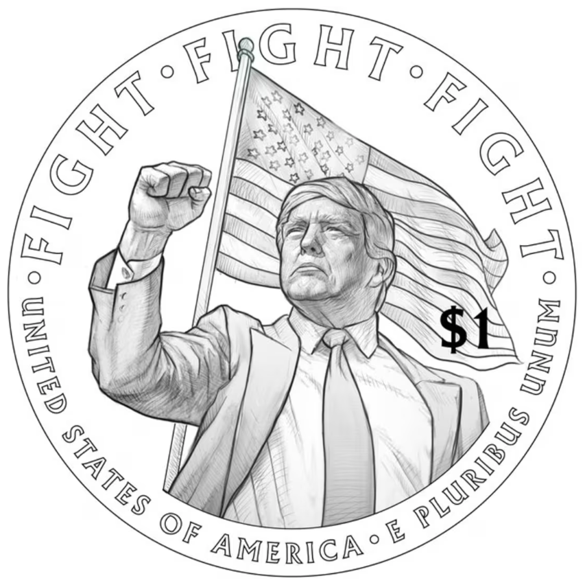 Mỹ chuẩn bị có đồng xu hình Tổng thống Trump nhân 250 năm lập quốc - Ảnh 1.