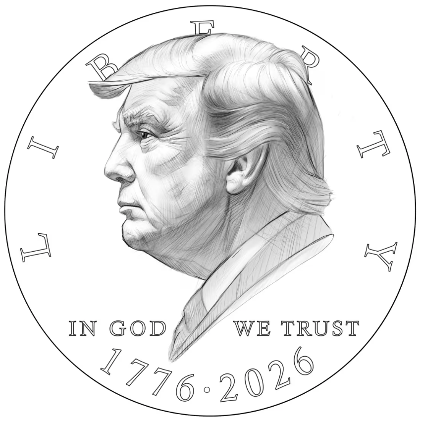 Mỹ chuẩn bị có đồng xu hình Tổng thống Trump nhân 250 năm lập quốc - Ảnh 2.