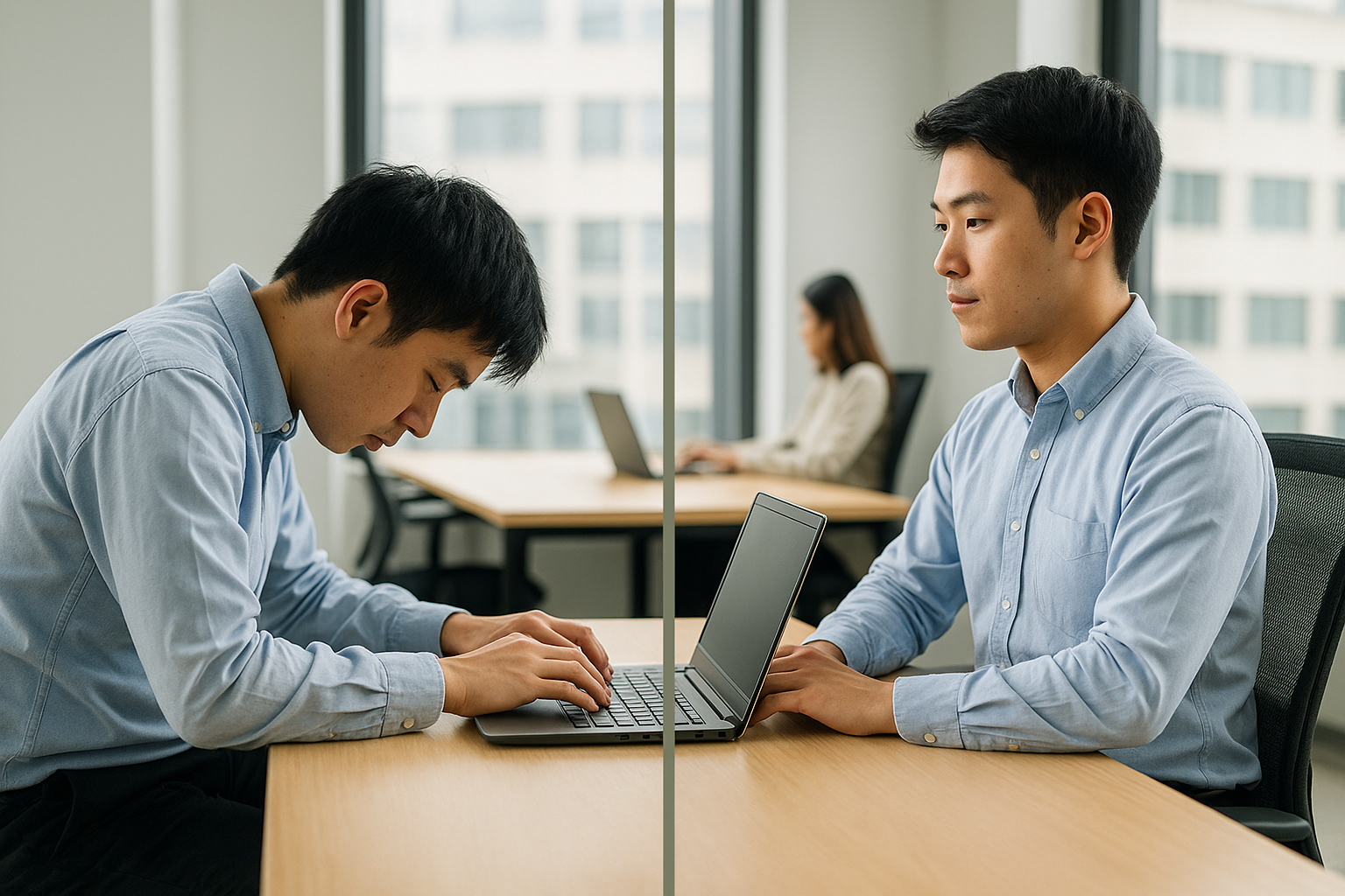 Bác sĩ cảnh báo tư thế ngồi khiến dân văn phòng 'già xương' nhanh hơn 10 năm - Ảnh 1.