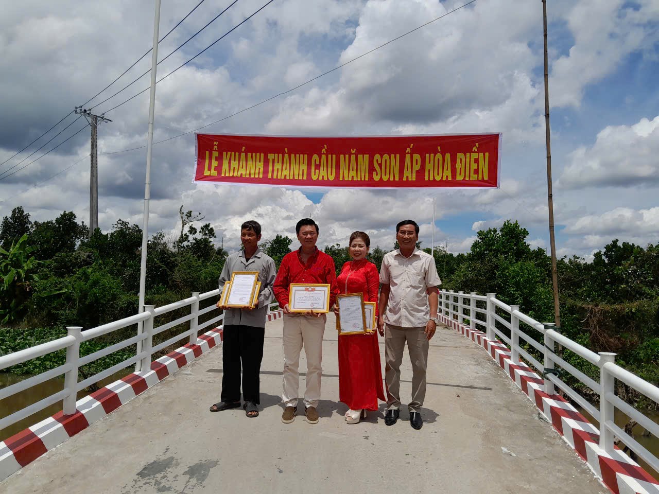 Tiệm vàng Kim Tài Phúc tài trợ xây cầu dân sinh tại xã Cái Bè, Đồng Tháp - Ảnh 2.