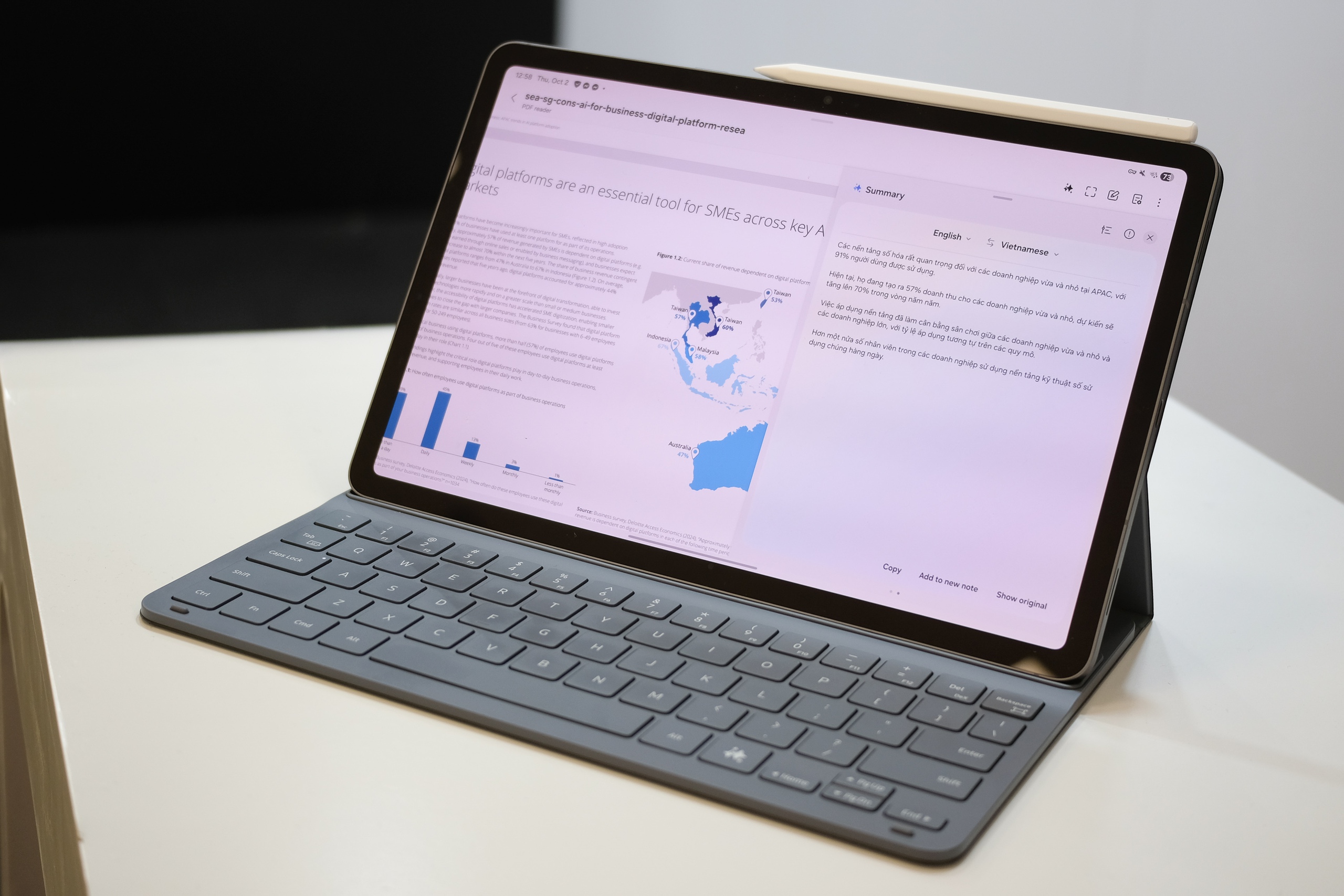 Galaxy Tab S11 series và thực tế sử dụng trong môi trường làm việc di động - Ảnh 4. Galaxy Tab S11 series và thực tế sử dụng trong môi trường làm việc di động - Ảnh 4.