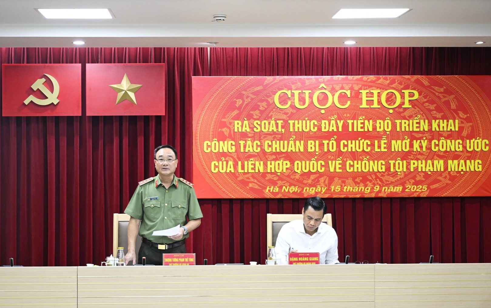 Thượng tướng Phạm Thế Tùng: Đảm bảo tuyệt đối an toàn lễ ký Công ước Hà Nội- Ảnh 1.