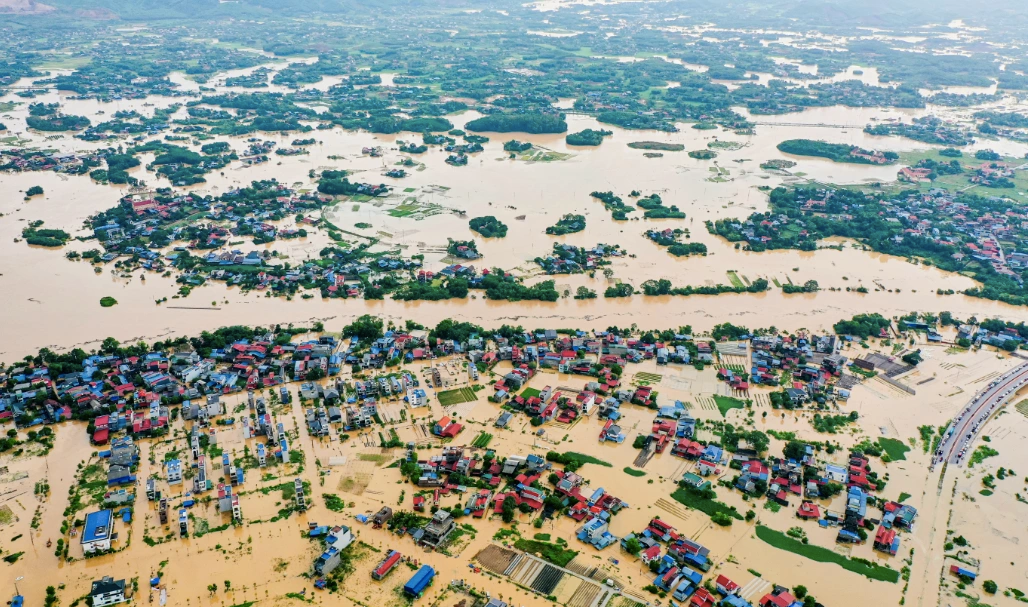 Ngập lụt lan rộng ở Thái Nguyên khi lũ sông Cầu vượt đỉnh lịch sử- Ảnh 1.