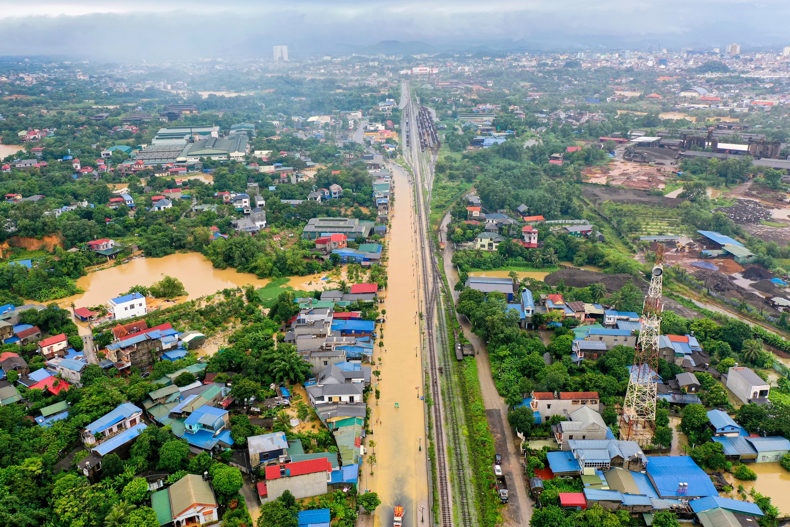 Thái Nguyên nhìn từ trên cao:…