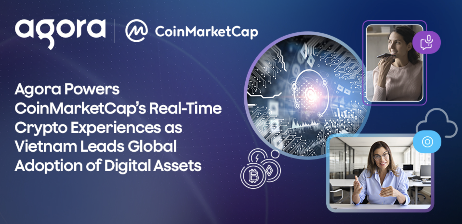 Agora nâng cao trải nghiệm tiền mã hóa thời gian thực trên CoinMarketCap tại Việt Nam - Ảnh 1.