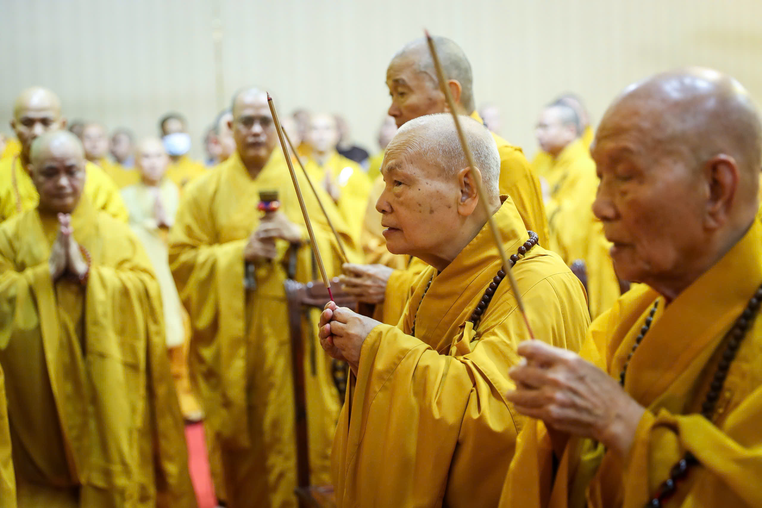 Trang nghiêm lễ nhập quan trưởng lão hòa thượng Thích Trí Tịnh tại chùa Vĩnh Nghiêm