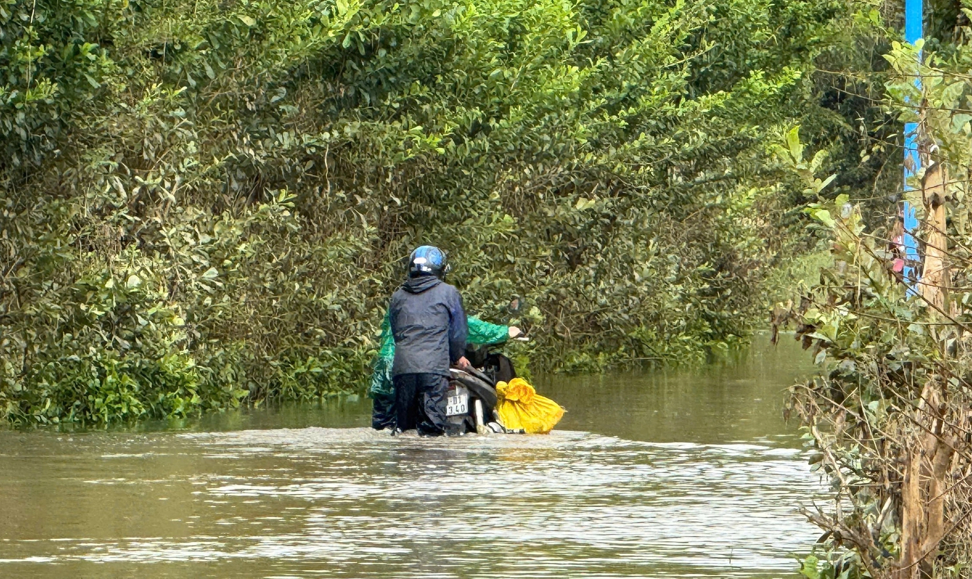Da Nang: Historisk flomvann har nettopp trukket seg tilbake, men mange steder er oversvømmet igjen, noe som forårsaker isolasjon - Bilde 1.