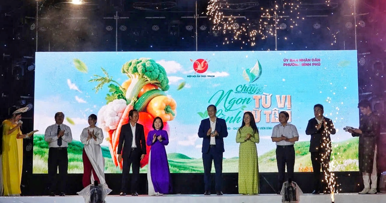 Lễ hội ẩm thực chay ở TP.HCM khai mạc: Chủ nhật có hoạt động gì đặc sắc?- Ảnh 1. Lễ hội ẩm thực chay ở TP.HCM khai mạc: Chủ nhật có hoạt động gì đặc sắc?- Ảnh 1.