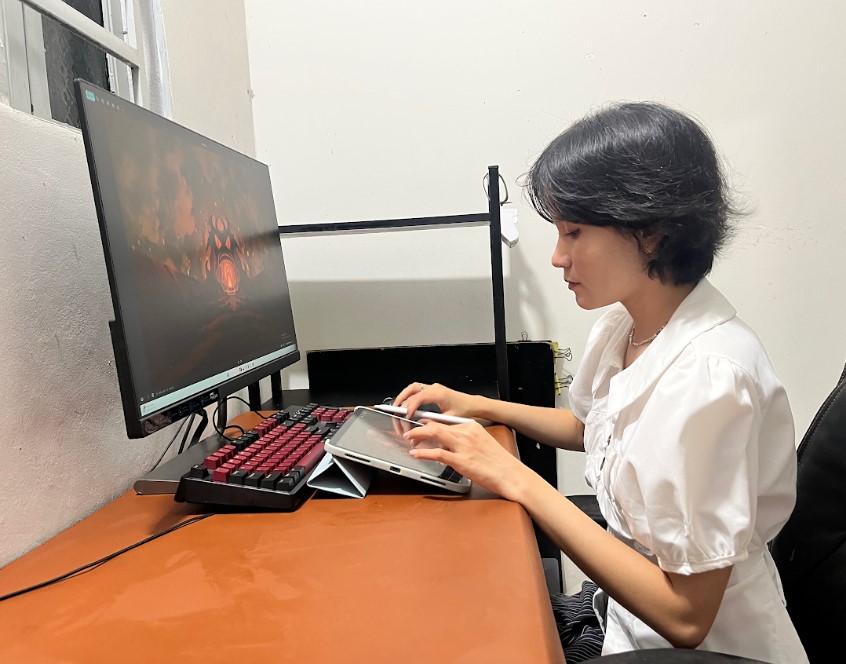 Nữ sinh biến truyền thuyết c&aacute; sấu Năm Ch&egrave;o th&agrave;nh game 'hot' miền T&acirc;y - Ảnh 3.