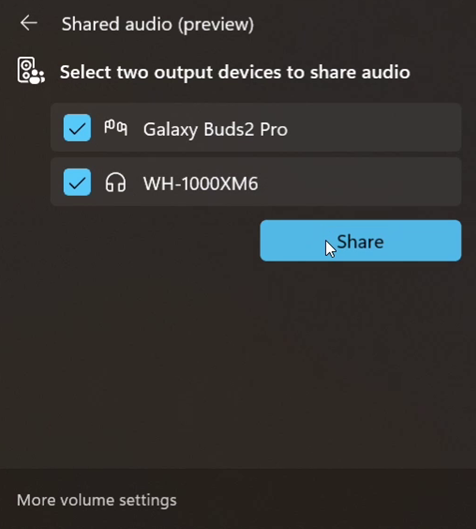 Windows 11 cho phép kết nối hai tai nghe Bluetooth cùng lúc với tính năng Shared Audio - Ảnh 1. Windows 11 cho phép kết nối hai tai nghe Bluetooth cùng lúc với tính năng Shared Audio - Ảnh 1.