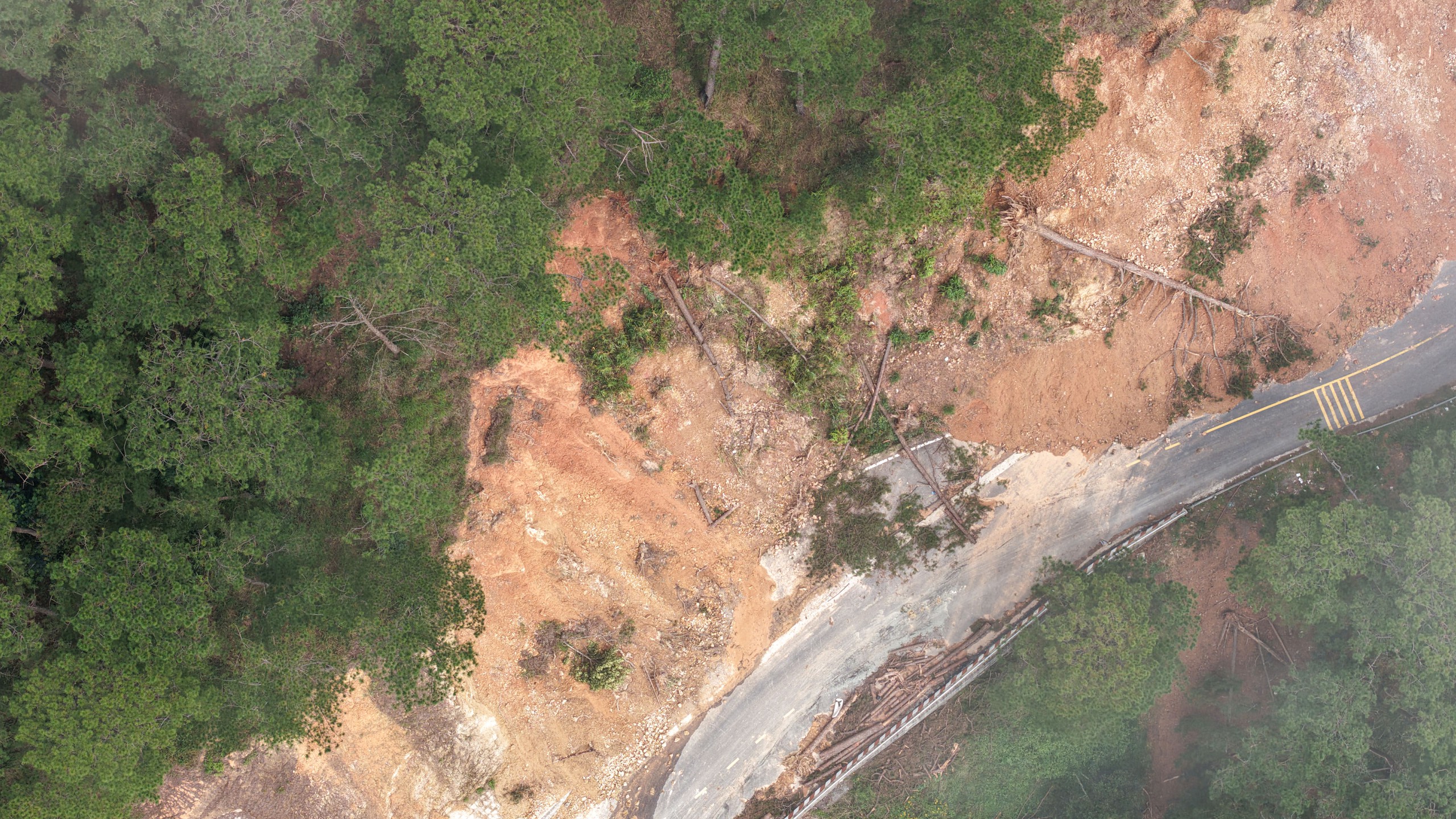 Sạt lở đèo D'Ran khiến giá vận chuyển hàng hóa tăng cao gấp đôi - Ảnh 12.