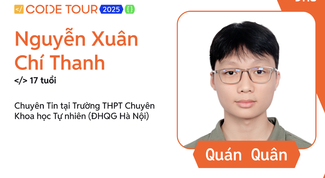 Nam sinh chuyên Khoa học Tự nhiên giành quán quân VNG Code Tour 2025 - Ảnh 1.