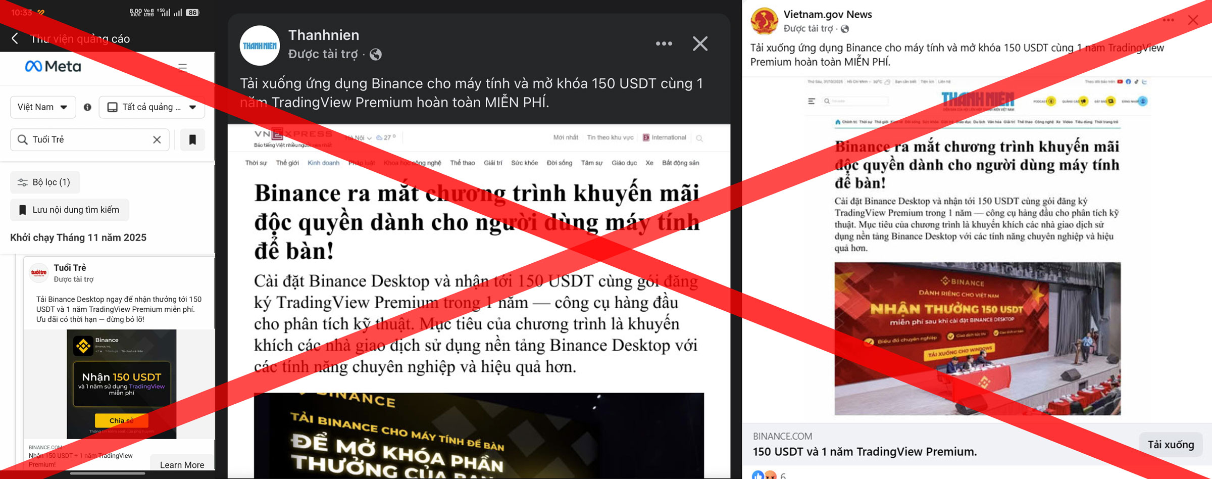 Facebook tràn ngập quảng cáo lừa đảo, mạo danh báo chí - Ảnh 2.