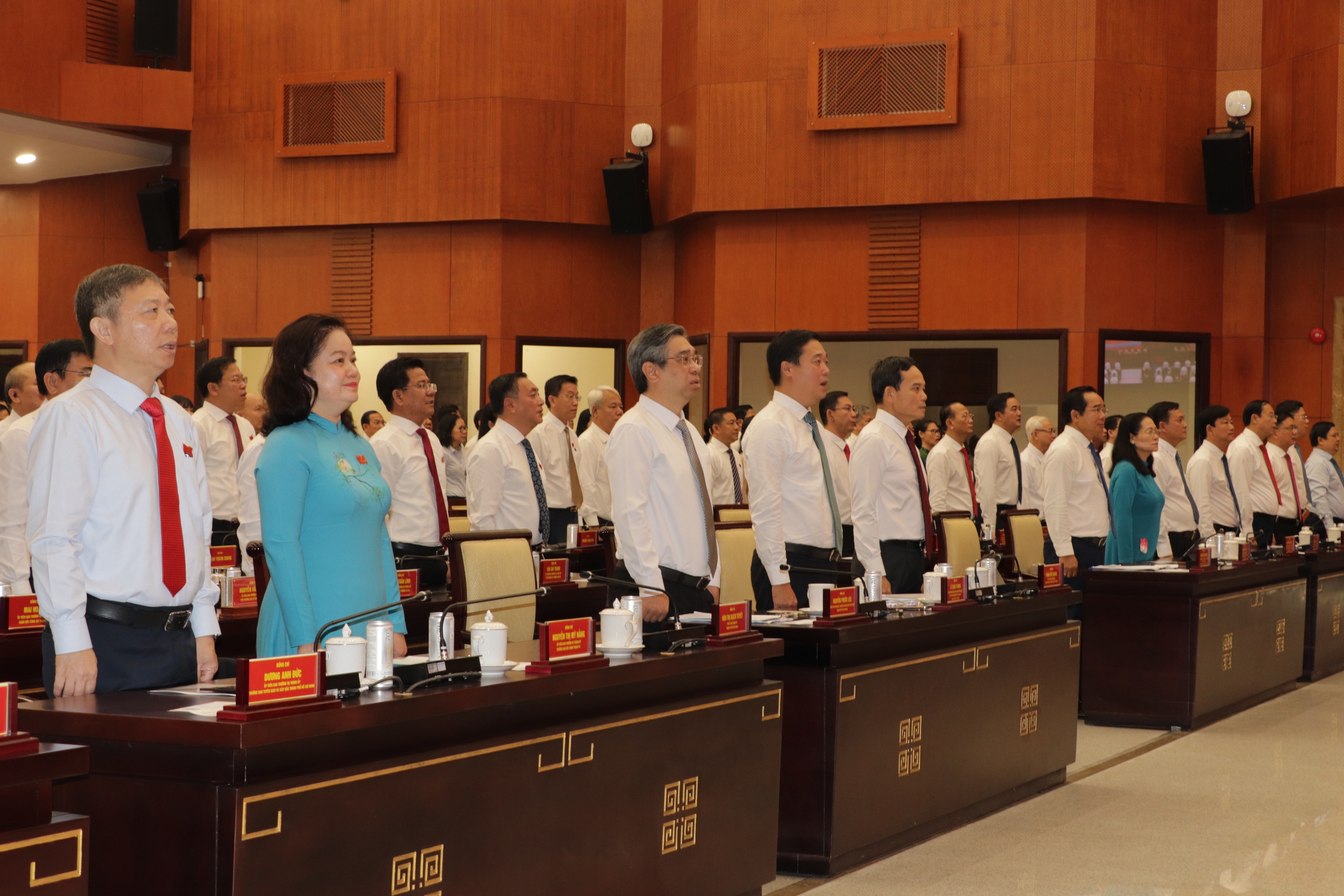 Khai mạc kỳ họp thứ 5 HĐND TP.HCM khóa X- Ảnh 1. Khai mạc kỳ họp thứ 5 HĐND TP.HCM khóa X- Ảnh 1.