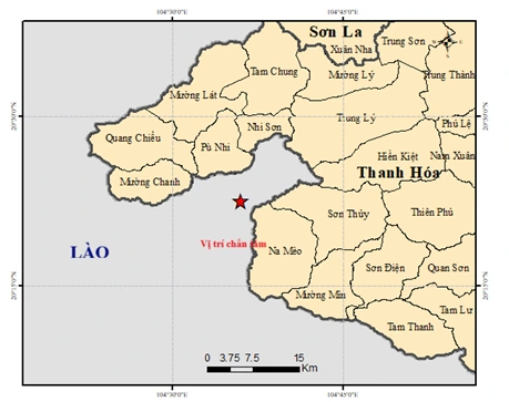 Lại tiếp tục động đất ở Lào, sát biên giới Việt Nam - Ảnh 1.