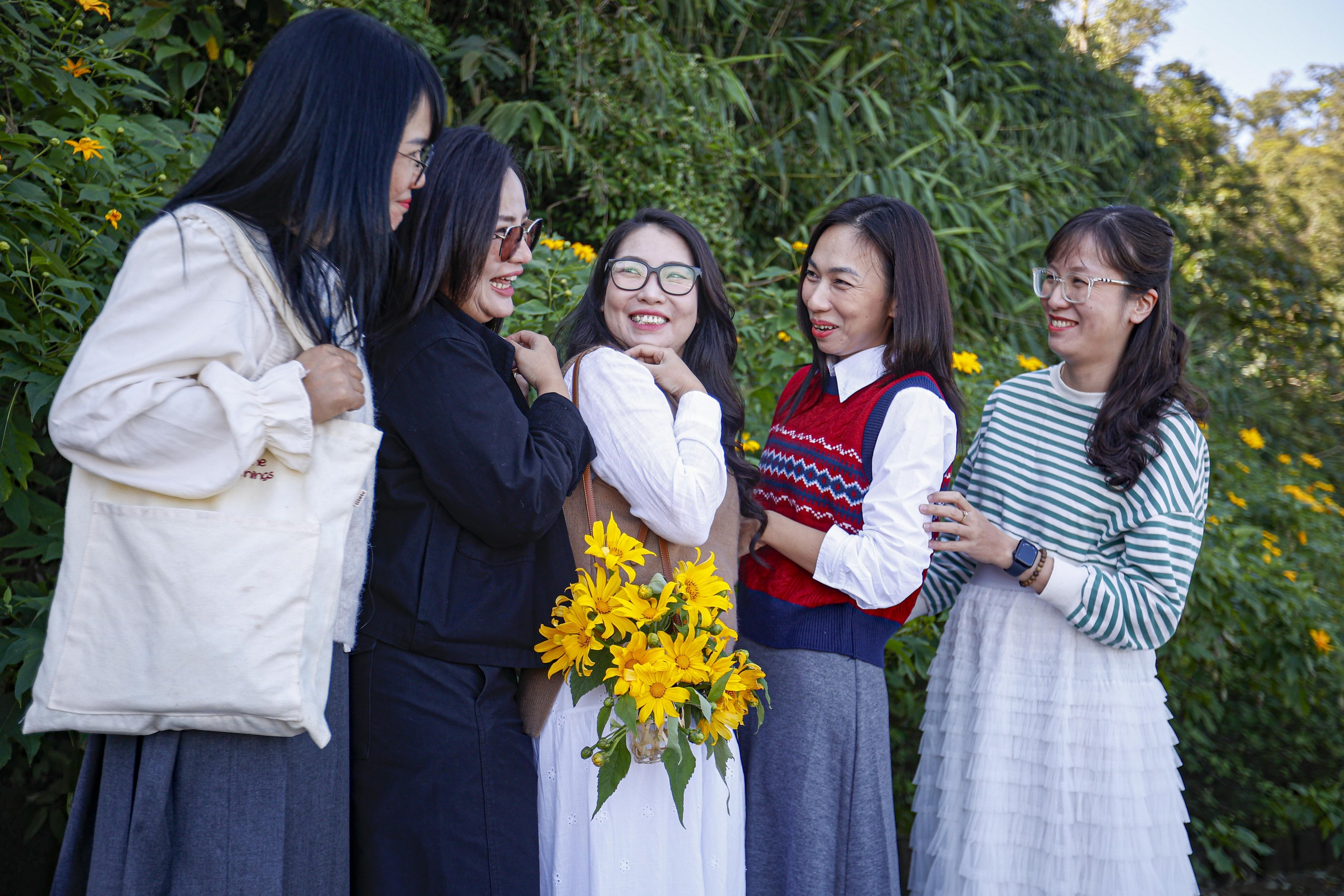 Dã quỳ trải vàng lối lên núi Ba Vì - Ảnh 8.