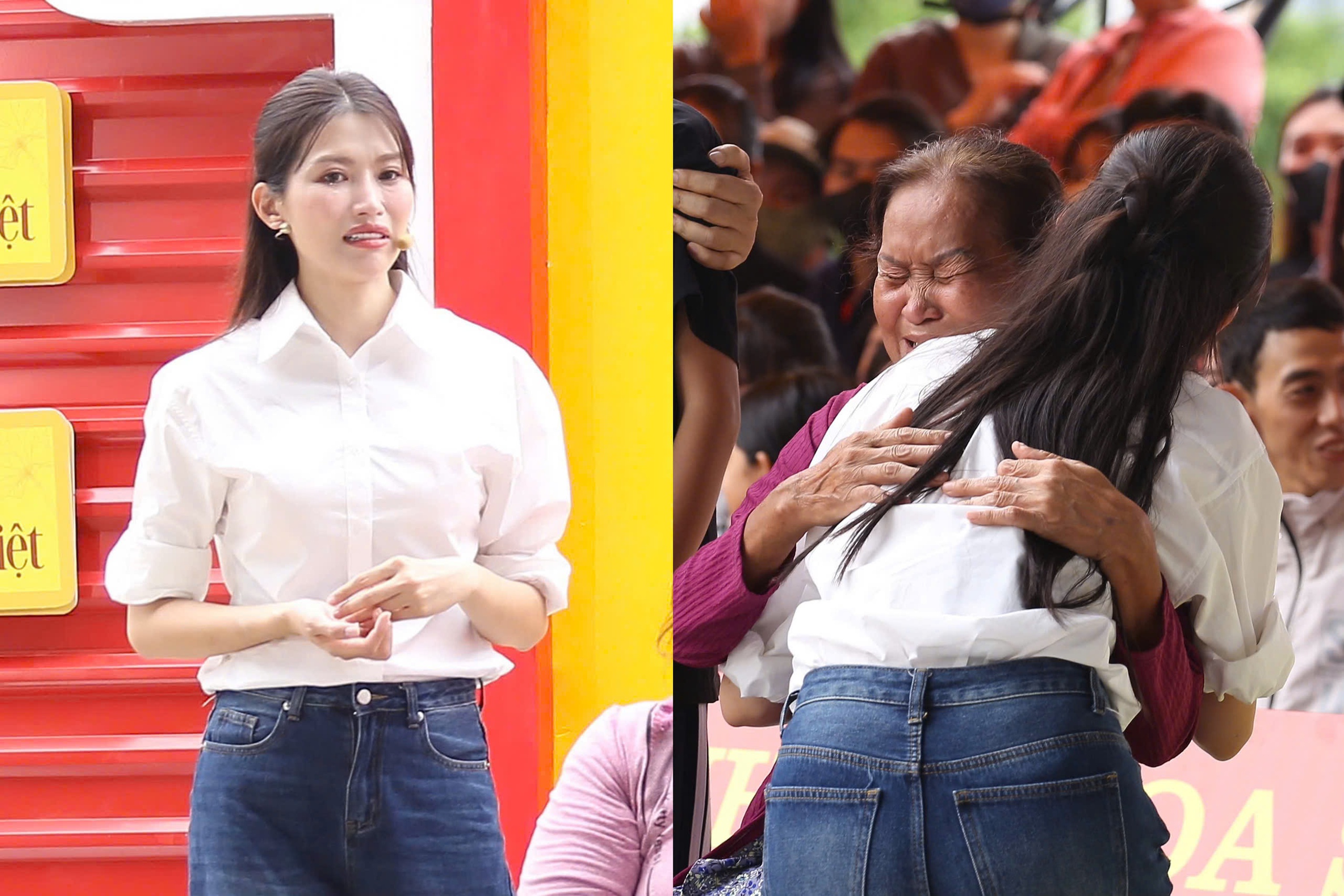 Lý do khiến Á hậu Quỳnh Châu khóc nghẹn trên truyền hình - Ảnh 2.