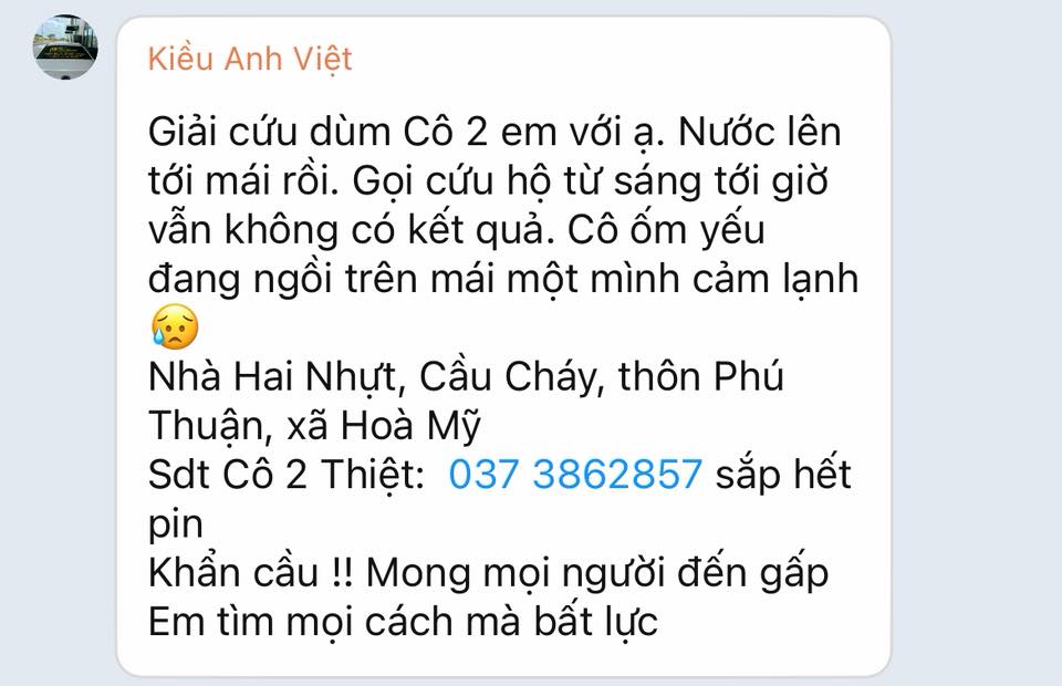 Người dân Đắk Lắk lên mạng cầu cứu trong đêm khi nước lũ dâng cao  - Ảnh 2.