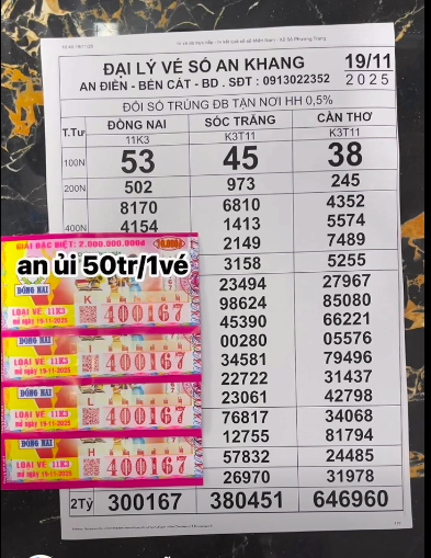 Khách TP.HCM trúng xổ số miền Nam ngày 19 tháng 11, lấy tiền mặt sắm vàng
- Ảnh 1. Khách TP.HCM trúng xổ số miền Nam ngày 19 tháng 11, lấy tiền mặt sắm vàng
- Ảnh 1.