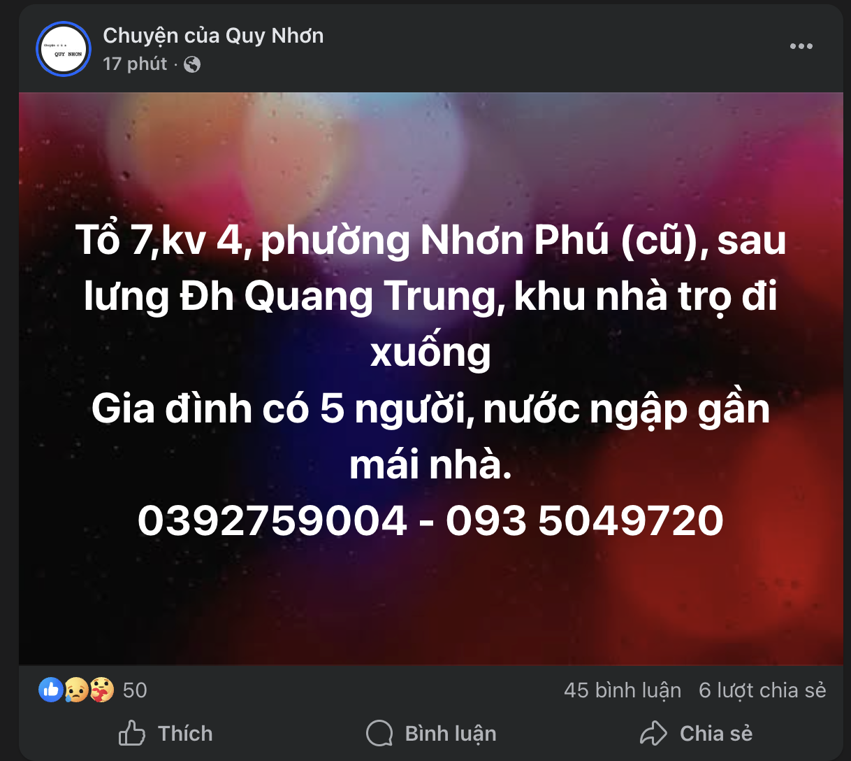 Ngập lụt lịch sử ở Quy Nhơn: Hàng loạt lời cầu cứu trên mạng xã hội đêm 19.11- Ảnh 4.