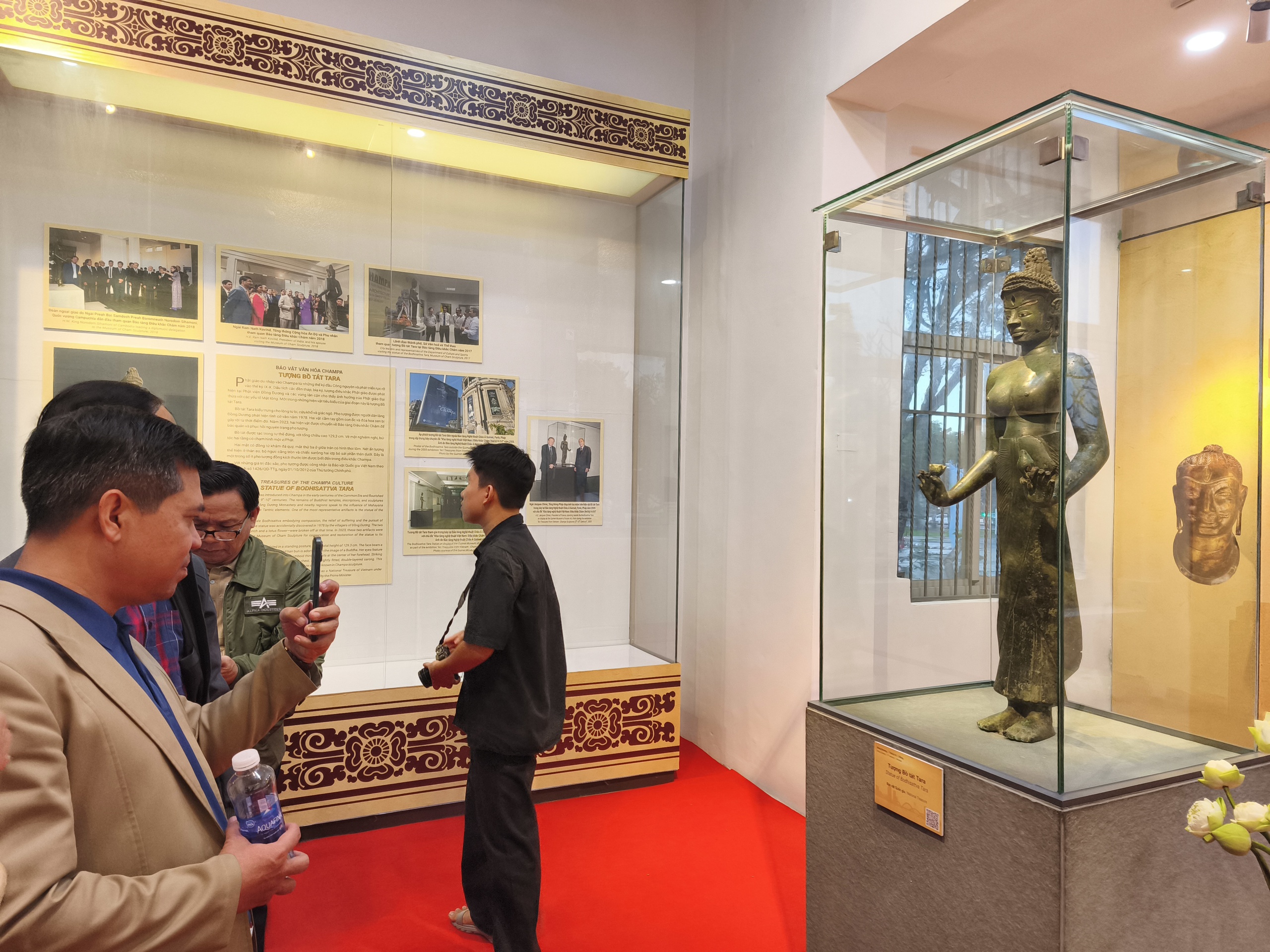 Lần đầu trưng bày bảo vật quốc gia tượng Bồ tát Tara hoàn chỉnh - Ảnh 7.