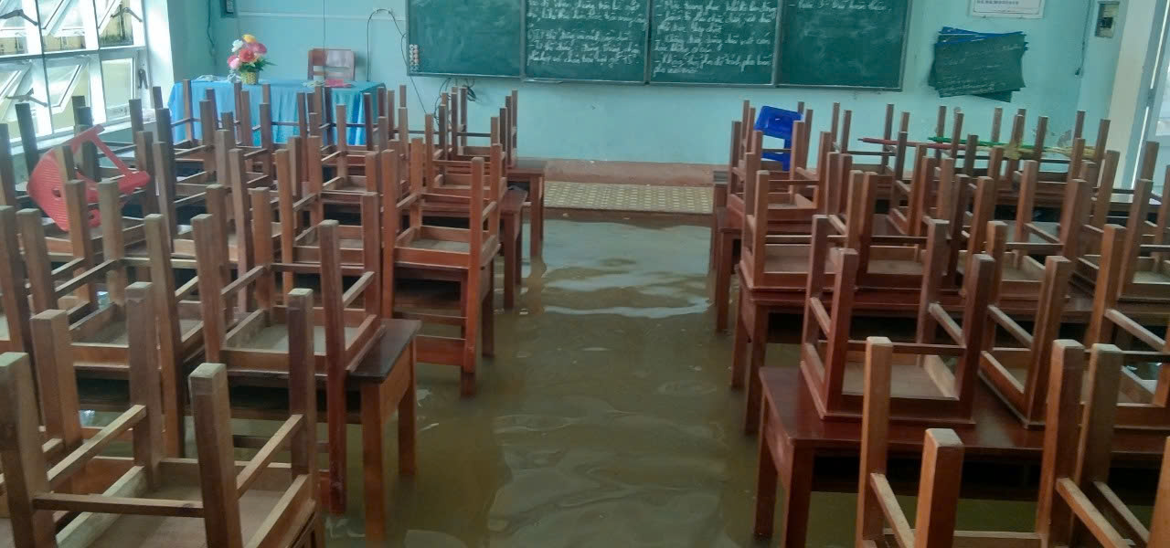 760.000 học sinh tại Gia Lai nghỉ học do ngập lụt - Ảnh 1.