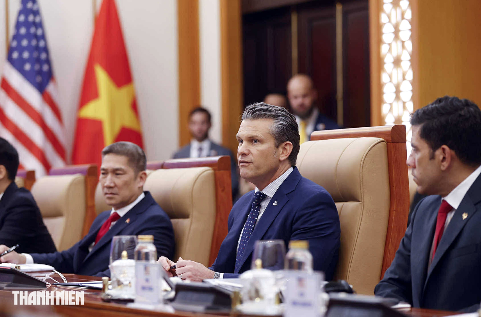 Đại tướng Phan Văn Giang hội đàm với Bộ trưởng Bộ Chiến tranh Mỹ- Ảnh 3.