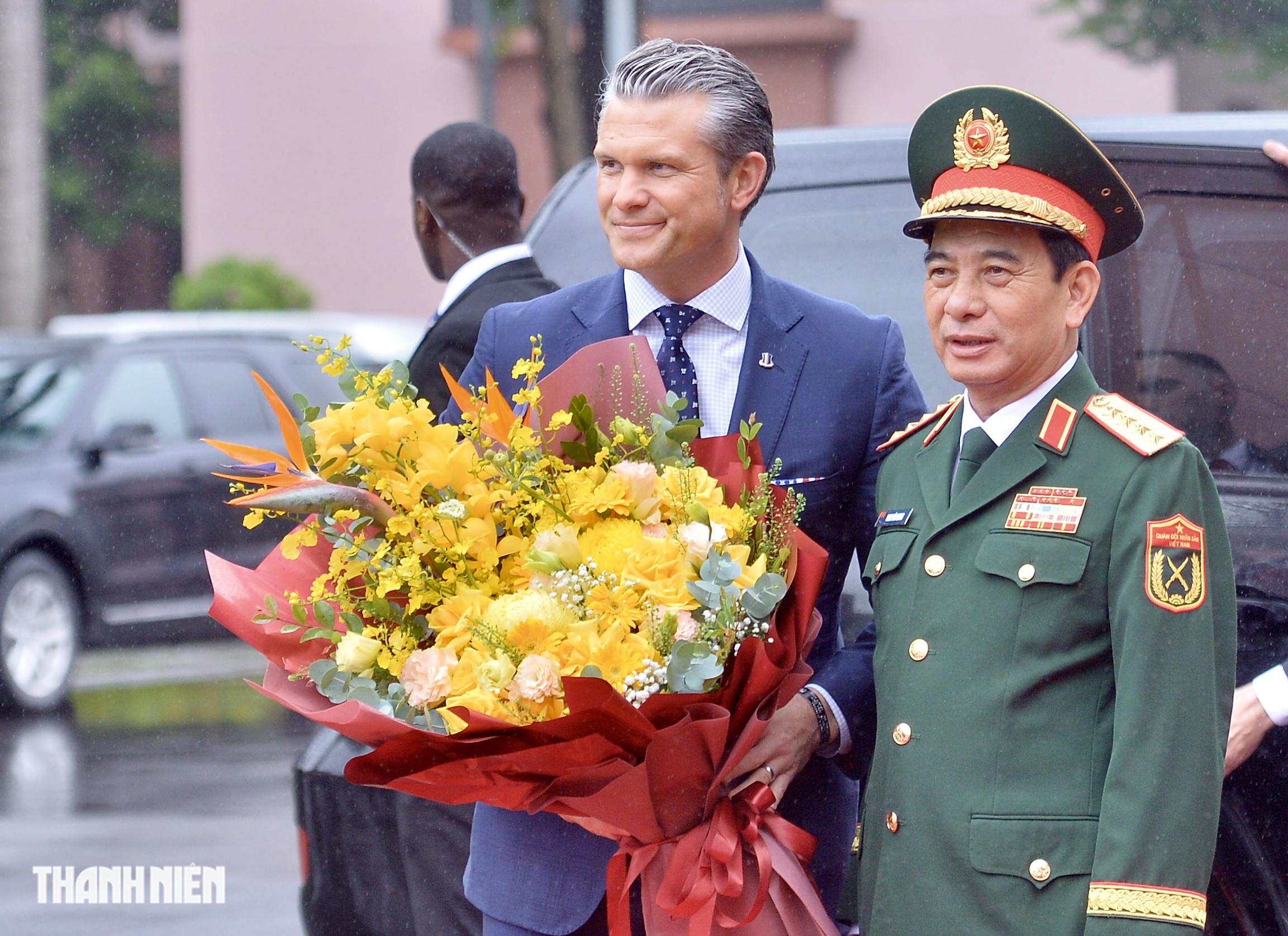 Đại tướng Phan Văn Giang hội đàm với Bộ trưởng Bộ Chiến tranh Mỹ- Ảnh 1.