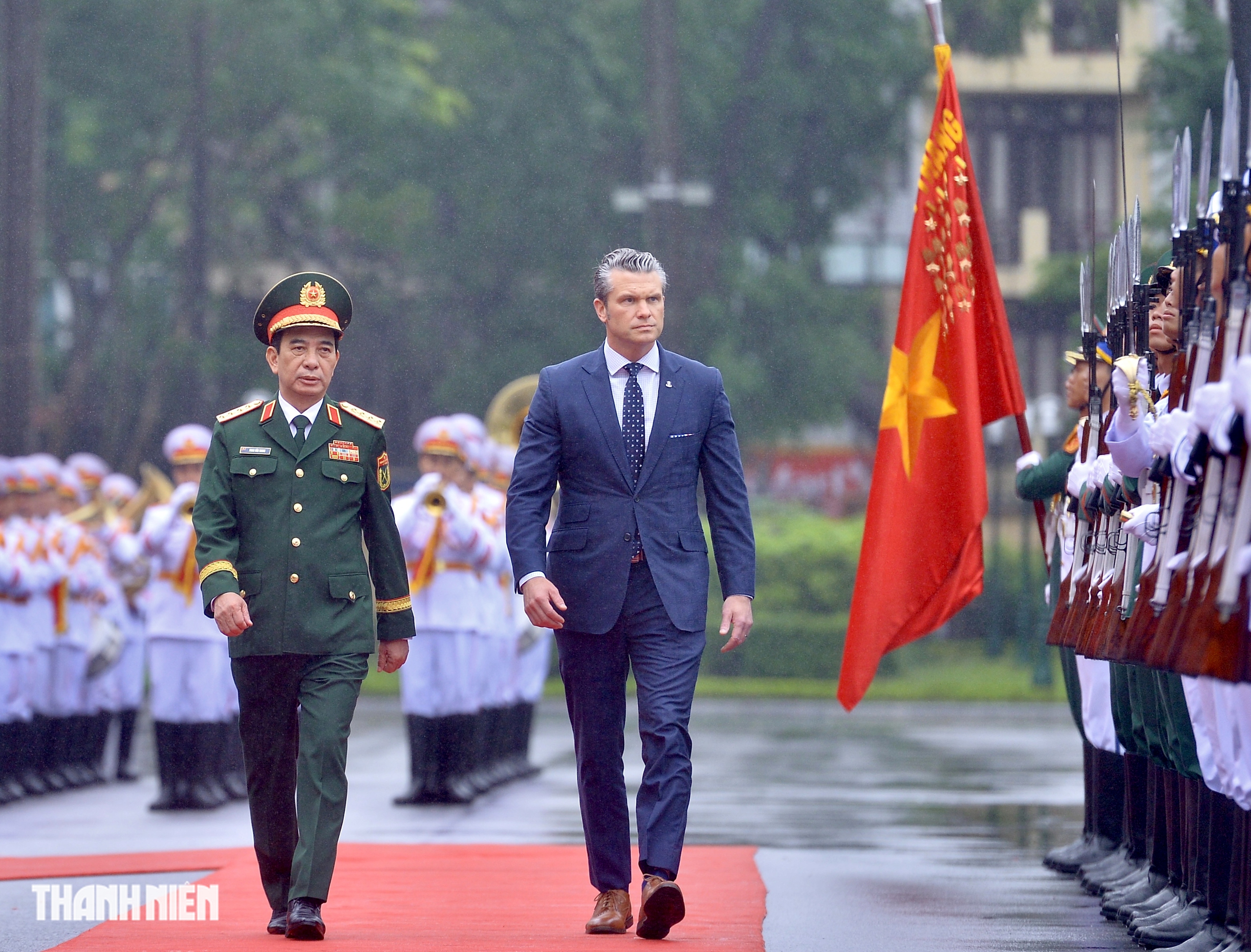 Đại tướng Phan Văn Giang hội đàm với Bộ trưởng Bộ Chiến tranh Mỹ- Ảnh 5.