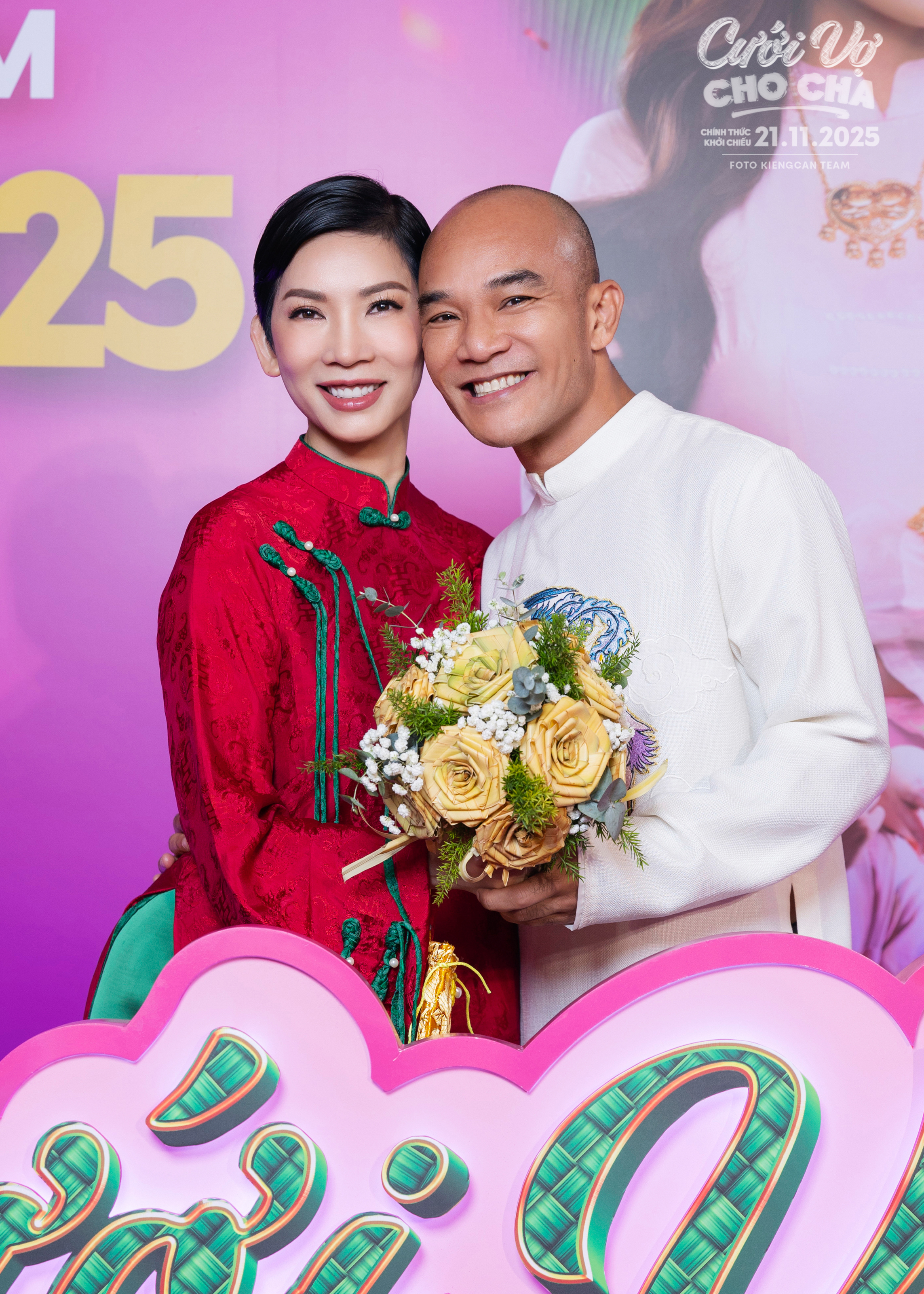 Thúy diễm lộng lẫy bên Lương Thế Thành tại ra mắt phim Cưới vợ cho cha - Ảnh 3.