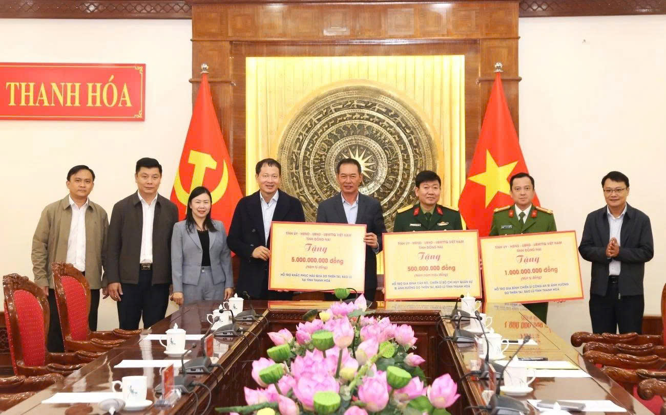 Đồng Nai hỗ trợ 13 tỉ đồng giúp Thanh Hóa, Ninh Bình khắc phục bão lũ- Ảnh 8.