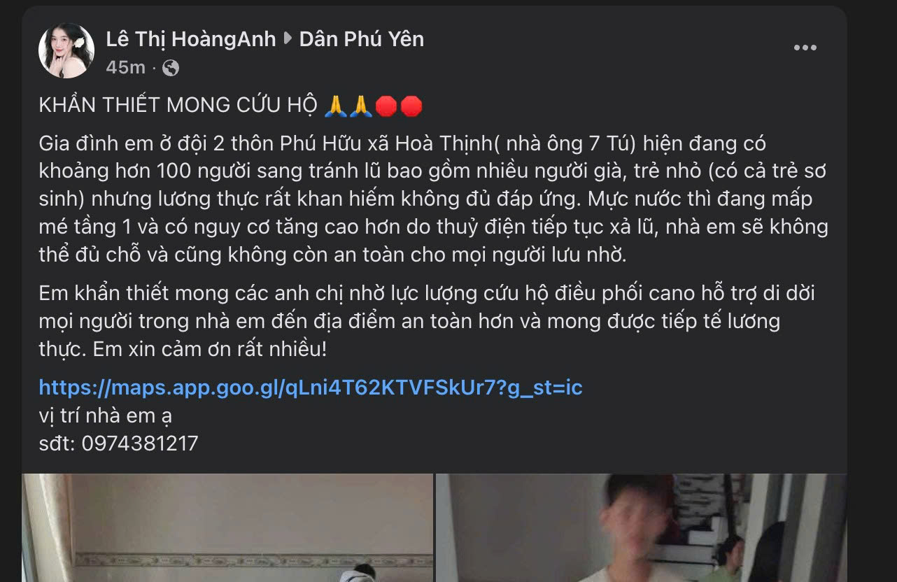 Người dân Phú Yên cũ xin giúp đỡ đồ ăn vì 'nhiều người đói, rét'- Ảnh 2.