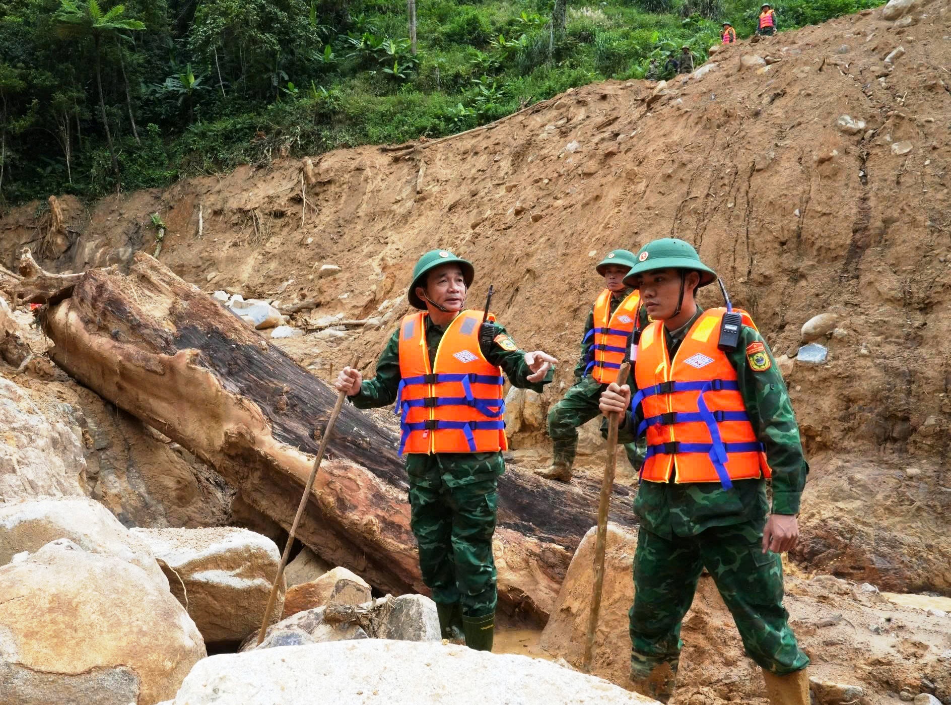 Cận cảnh chó nghiệp vụ Làng Nủ lên núi Đà Nẵng tìm 2 người mất tích- Ảnh 3.