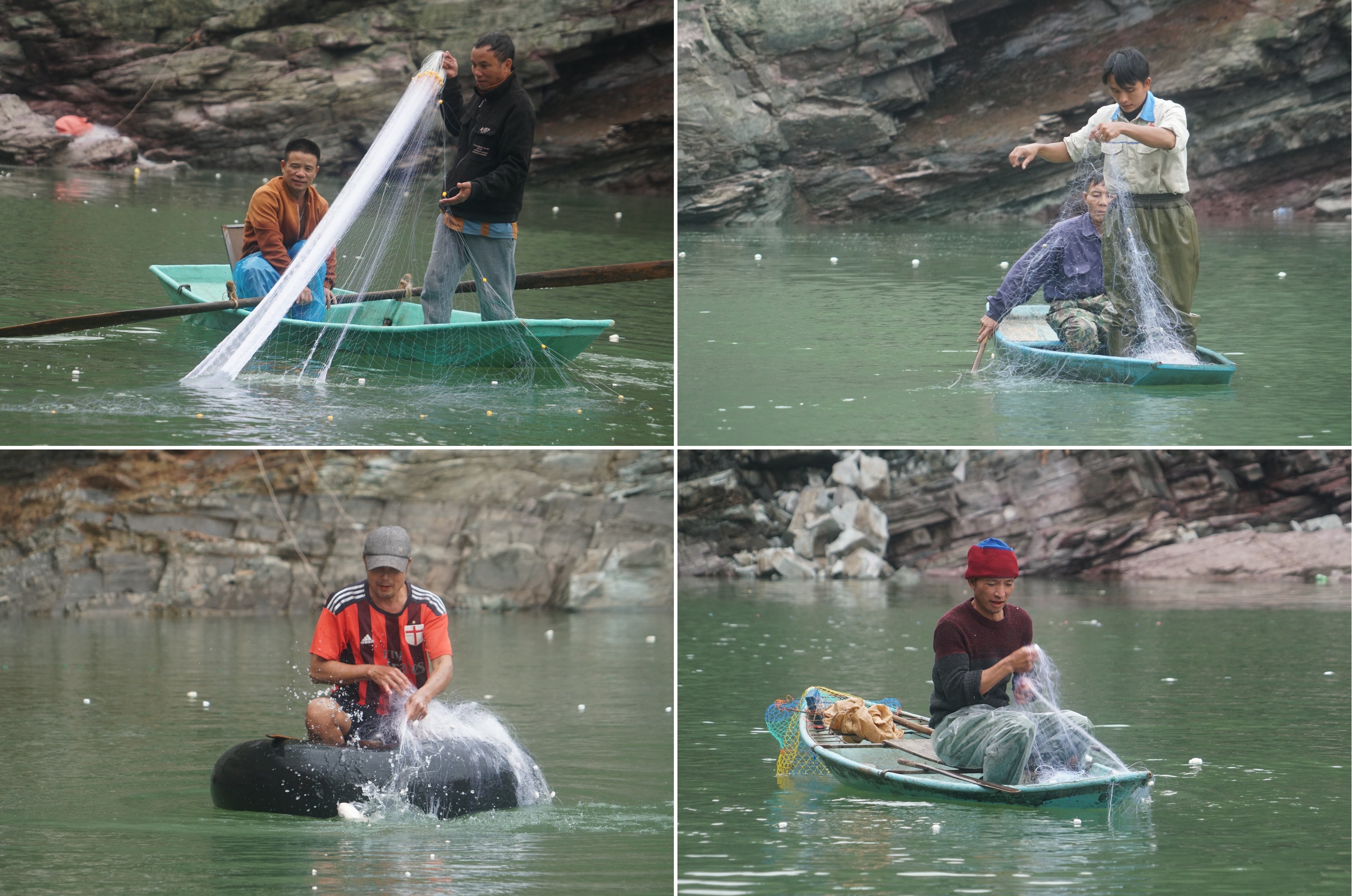 Người dân bắt được cá leo dài cả mét dưới tràn hồ Kẻ Gỗ- Ảnh 2.