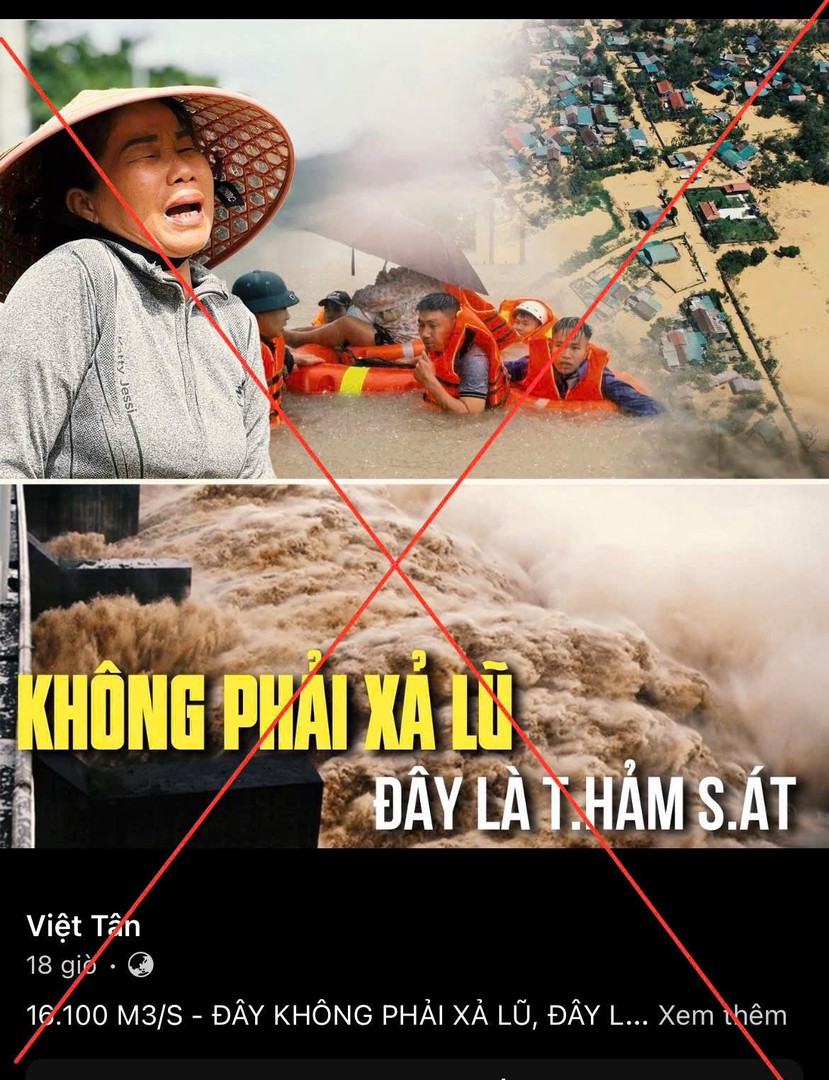 Bộ Công an cảnh báo tình trạng dùng AI xuyên tạc tình hình mưa lũ miền Trung- Ảnh 1. Bộ Công an cảnh báo tình trạng dùng AI xuyên tạc tình hình mưa lũ miền Trung- Ảnh 1.