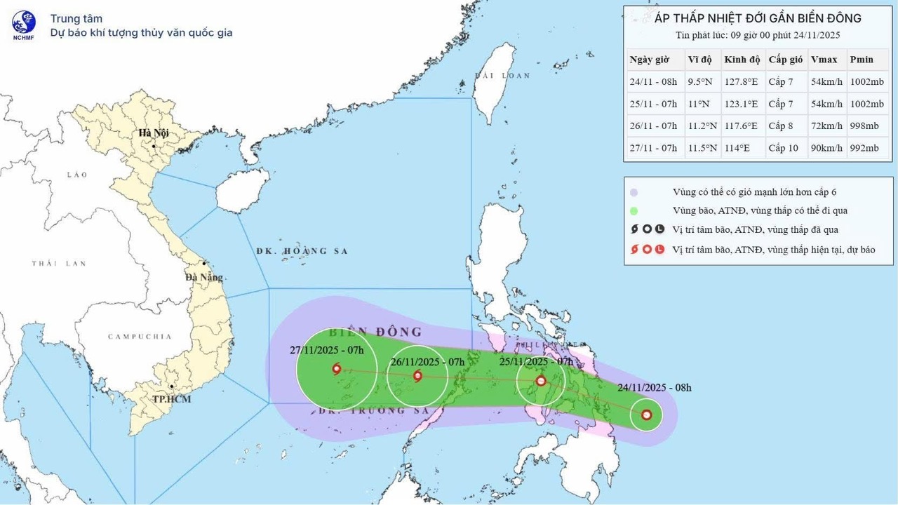 Xuất hiện áp thấp nhiệt đới, khả năng mạnh lên thành bão trên Biển Đông- Ảnh 3.
