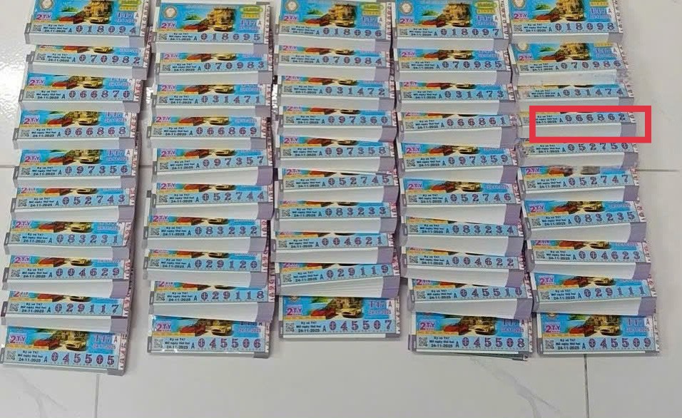Cây vé trúng 34,3 tỉ xổ số miền Nam ngày 24 tháng 11: Độc đắc về TâyNinh - Ảnh 1.