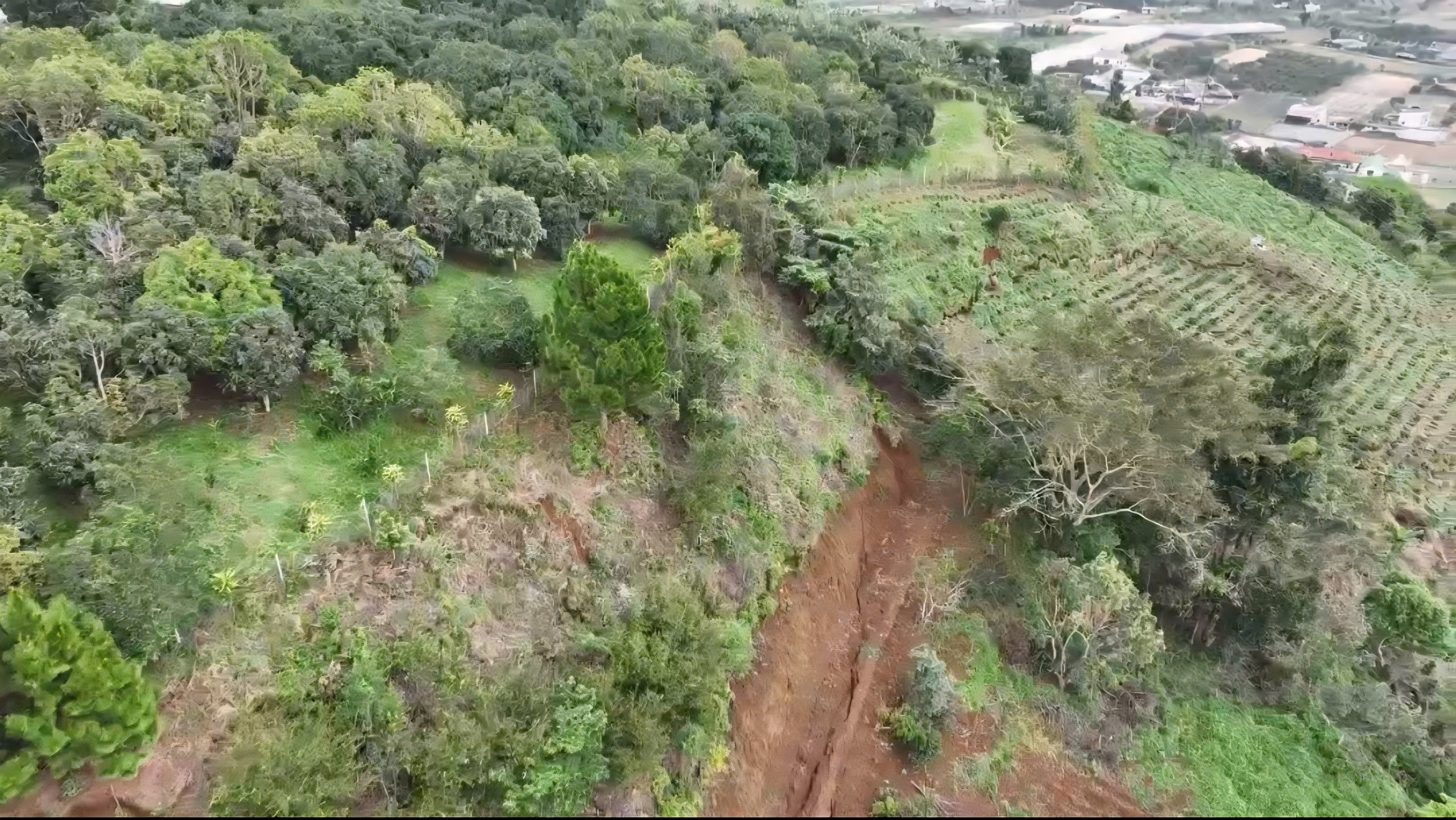 Chuyên gia Hà Nội khảo sát vết nứt dài trên đồi Ba Lá Xanh- Ảnh 2.