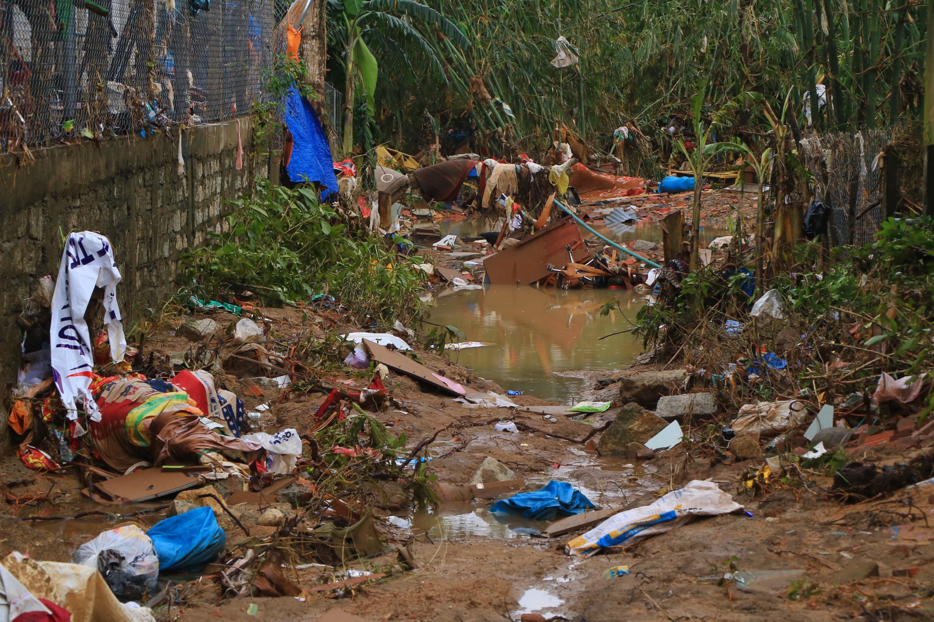 Cả cánh đồng bốc mùi sau lũ dữ: Người Hòa Thịnh lo nguồn nước ô nhiễm - Ảnh 1.