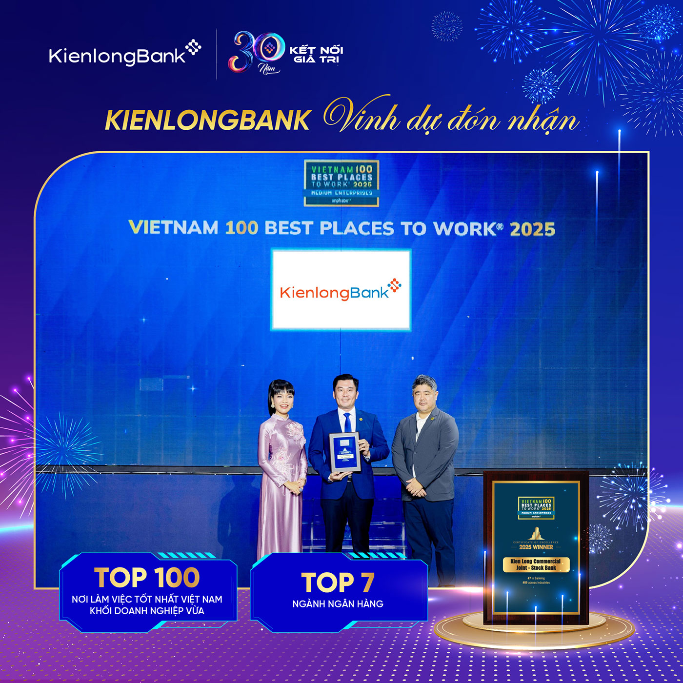 KienlongBank được vinh danh là ‘Nơi làm việc tốt nhất Việt Nam 2025’- Ảnh 1.